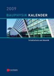 Bauphysik-Kalender 2009
