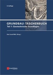 Grundbau-Taschenbuch, Teil 1 - Cover