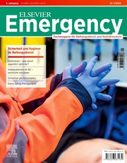 Elsevier Emergency. Sicherheit und Hygiene im Rettungsdienst. 1/2022 - Cover