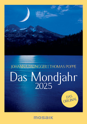 Das Mondjahr 2025 - s/w Taschenkalender