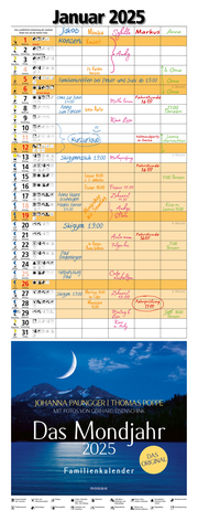 Das Mondjahr 2025 - Familienkalender