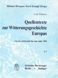 Quellentexte zur Witterungsgeschichte Europas von der Zeitenwende bis zum Jahr 1850 / Hydrographie (1751-1800)