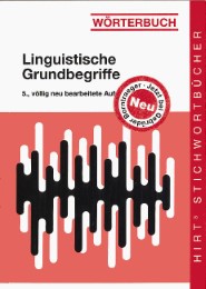 Wörterbuch linguistische Grundbegriffe - Cover