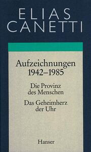 Aufzeichnungen 1942-1985 - Cover