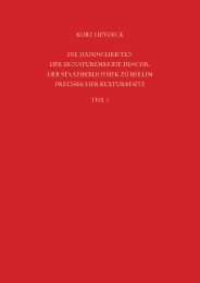 Die Handschriften der Signaturenreihe Hdschr. der Staatsbibliothek zu Berlin 1 - Cover
