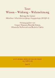Text: Wissen - Wirkung - Wahrnehmung - Cover