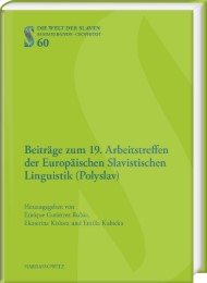Beiträge zum 19. Arbeitstreffen der Europäischen Slavistischen Linguistik (Polyslav - Cover