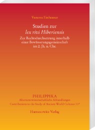 Studien zur lex rivi Hiberiensis - Cover