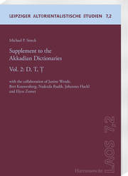 Supplement to the Akkadian Dictionaries Vol.2: D, T,T