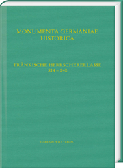 Fränkische Herrschererlasse (814-840). (Capitularia regum Francorum a. 814- a. 840) - Cover