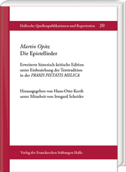 Martin Opitz. Die Epistellieder - Cover