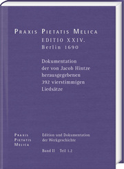 Johann Crüger: PRAXIS PIETATIS MELICA. Edition und Dokumentation der Werkgeschichte - Cover