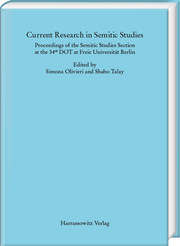 Current Research in Semitic Studies - Cover