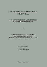 Constitutiones et acta publica imperatorum et regum (1198-1272)
