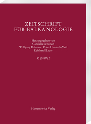 Zeitschrift für Balkanologie 53 (2017) 2 - Cover
