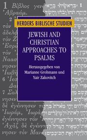 Jewish and Christian Approaches to Psalms - Cover