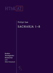 Sacharja 1-8 - Cover