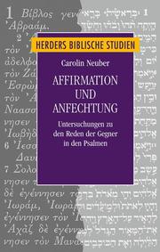 Affirmation und Anfechtung - Cover