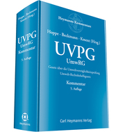 UVPG - Gesetz über die Umweltverträglichkeitsprüfung (UVPG)/Umwelt-Rechtsbehelfs