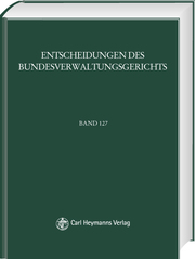 BVerwGE - Entscheidungen des Bundesverwaltungsgerichts - Cover