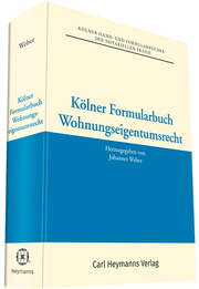Kölner Formularbuch Wohnungseigentumsrecht - Cover
