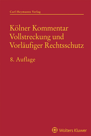 Kölner Kommentar Vollstreckung und Vorläufiger Rechtsschutz - Cover