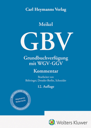 GBV Grundbuchverfügung mit WGV und GGV - Cover
