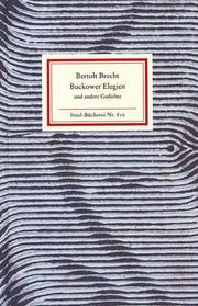 Buckower Elegien - Cover
