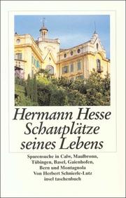 Hermann Hesse: Schauplätze seines Lebens - Cover