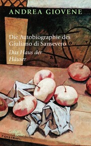 Die Autobiographie des Giuliano di Sansevero - Cover