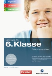 Lernvitamin Mix, Englisch, Deutsch, Mathematik, 4 CD-ROMs für Windows und Audio-CDs