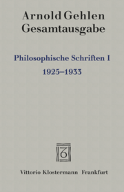 Philosophische Schriften I.