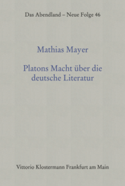 Platons Macht über die deutsche Literatur - Cover