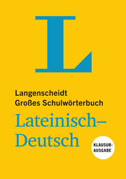 Langenscheidt Großes Schulwörterbuch Lateinisch-Deutsch Klausurausgabe - Buch mit Online-Anbindung - Cover