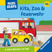 ministeps: Mein erster Bücher-Würfel: Kita, Zoo und Feuerwehr (Bücher-Set) - Cover