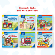 ministeps: Mein erster Bücher-Würfel: Kita, Zoo und Feuerwehr (Bücher-Set) - Abbildung 1