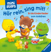ministeps: Hör rein, sing mit! Erste Kinderlieder zum Anhören: Soundbuch ab 1 Jahr, Spielbuch, Bilderbuch - Cover