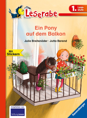 Ein Pony auf dem Balkon