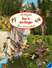 Mein Wimmelbuch: Hier in den Bergen - Cover