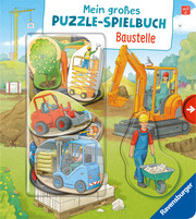 Mein großes Puzzle-Spielbuch: Baustelle - Cover