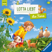 Lotta liebt die Tiere - Sach-Bilderbuch über Tiere ab 2 Jahre, Kinderbuch ab 2 Jahre, Sachwissen, Pappbilderbuch - Cover