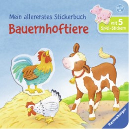 Mein allererstes Stickerbuch: Bauernhoftiere