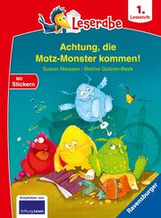 Achtung, die Motz-Monster kommen! - Leserabe 1. Klasse - Erstlesebuch für Kinder ab 6 Jahren - Cover