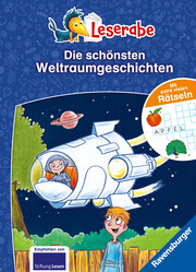 Die schönsten Weltraumgeschichten mit extra vielen Rätseln - Leserabe ab 1. Klasse - Erstlesebuch für Kinder ab 6 Jahren - Cover
