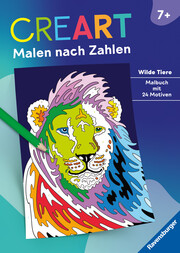 Ravensburger CreArt Malen nach Zahlen ab 7: Wilde Tiere, Malbuch, 24 Motive - Cover