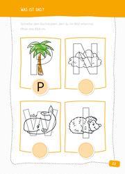 Ravensburger Mein Stickerrätselblock: Buchstaben für Kinder ab 5 Jahren - spielerisch Buchstaben und Lesen Lernen mit lustigen Übungen und Sticker-Spaß - Abbildung 3