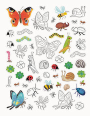Mein Ausmalstickerbuch Frühling - Großes Buch mit über 300 Stickern, viele Sticker zum Ausmalen - Abbildung 3