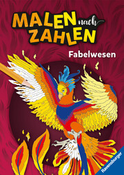 Ravensburger Malen nach Zahlen Fabelwesen - 32 Motive - 24 Farben - Malbuch mit nummerierten Ausmalfeldern für fortgeschrittene Fans der Reihe