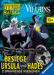Ravensburger Exit Room Rätsel: Disney Villains - Besiege Ursula und Hades: 2 spannende Missionen - Cover