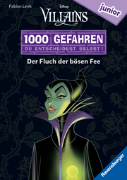 1000 Gefahren junior - Disney Villains: Der Fluch der bösen Fee (Erstlesebuch mit 'Entscheide selbst'-Prinzip für Kinder ab 7 Jahren) - Cover